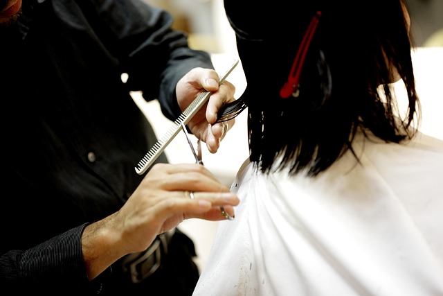A person getting their hair styled, illustrating the versatility of hair products.