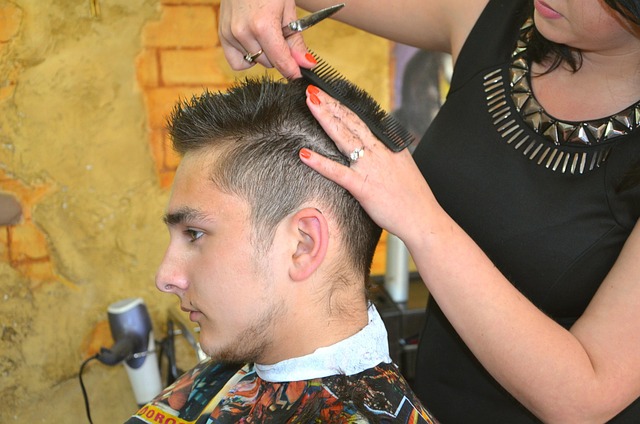 Hairdresser styling hair with Crucks On My Roots products